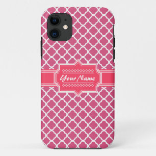 title_seo2 Cuatrefoil marroquí rosa y blanco personalizado N1