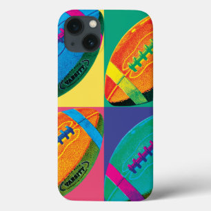 Funda Para iPhone 13 Cuatro balones de fútbol en diferentes colores