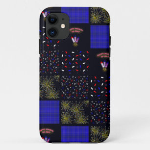 Funda Para iPhone 11 Cuatro de Julio Patrón de Parche