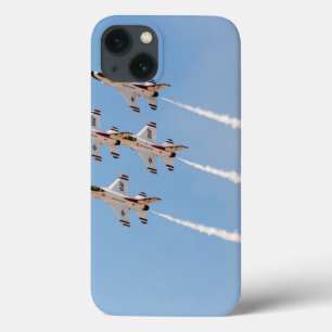 Funda Para iPhone 13 Cuatro F-16 Thunderbirds vuelan en formación cerra