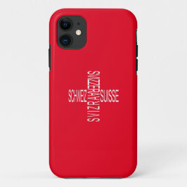 Funda Para iPhone 11 Cuatro idiomas suizos nacionales - Suiza