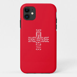 Funda Para iPhone 11 Cuatro idiomas suizos nacionales - Suiza