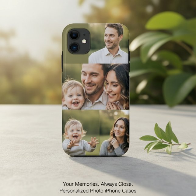 Funda De Case-Mate Para iPhone Cuatro imágenes familiares personalizadas de Colla (Subido por el creador)