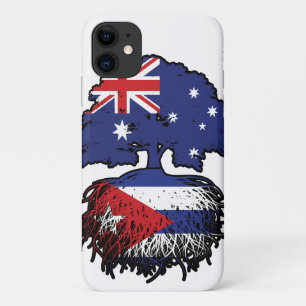 Funda Para iPhone 11 Cuba Bandera de raíces cubanas australianas