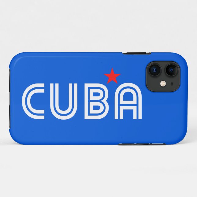 Funda De Case-Mate Para iPhone Cuba retro (Reverso (horizontal))