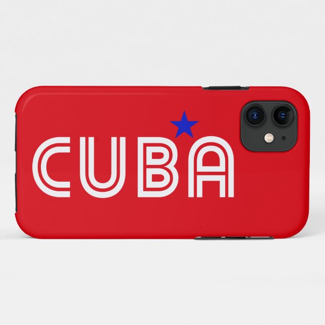 Funda De Case-Mate Para iPhone Cuba retro (Reverso (horizontal))