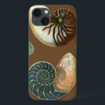 Funda Para iPhone 13 Cubierta de cacao<br><div class="desc">Consigue esta imagen única de concha roja y azul encalada en tu próximo producto. Este increíble fondo de cacao son dos conchas únicas. Llévate la playa a donde vayas.</div>