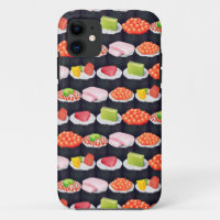 cubierta de estuche de iphone rollos de sushi