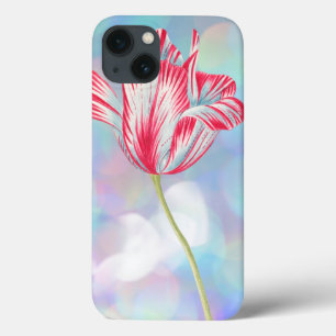 Funda Para iPhone 13 Cubierta de estuche para iPhone de tulipán rojo vi