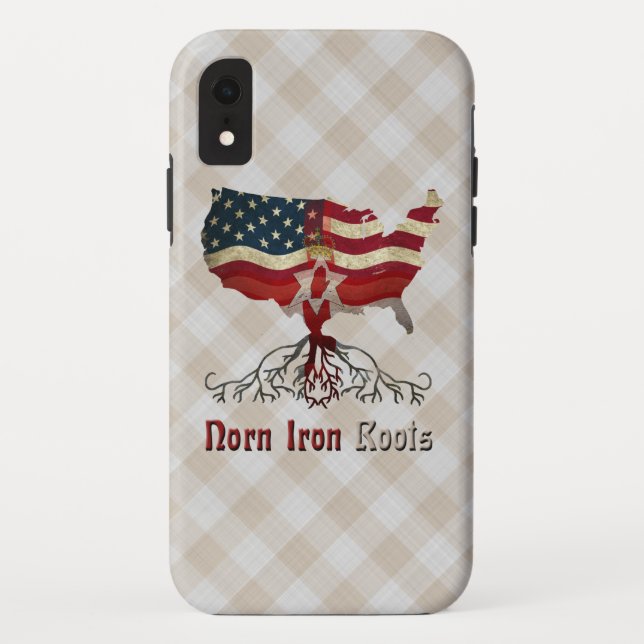 Funda De Case-Mate Para iPhone Cubierta de teléfono de las raíces norteamericanas (Reverso)