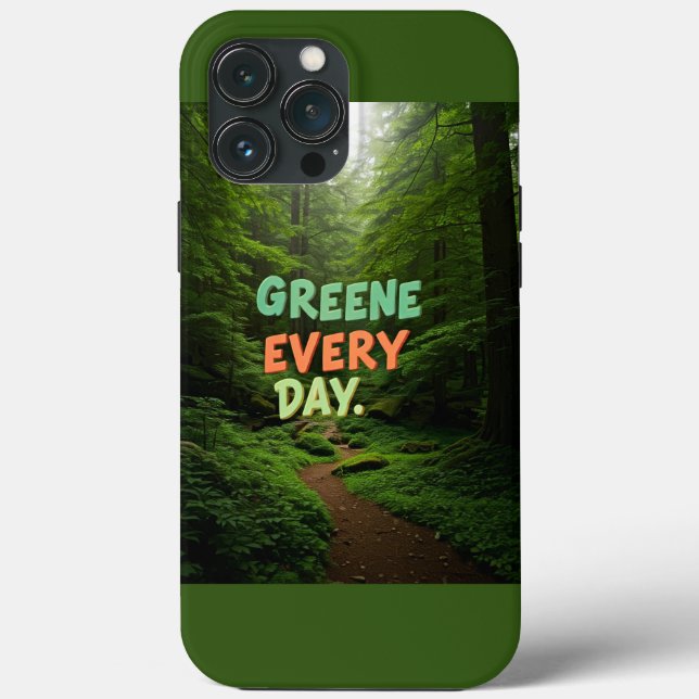 Funda De Case-Mate Para iPhone Cubierta de teléfono ecológica cada día" (Reverso )