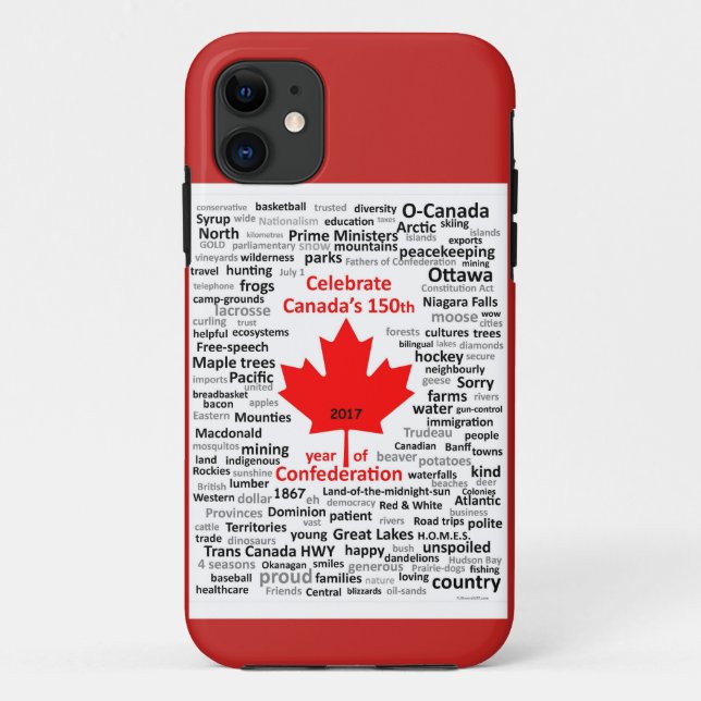 Funda De Case-Mate Para iPhone Cubierta del iphone de Canadá 150 (Reverso)