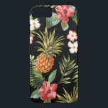 Funda Para iPhone 8/7 Cubierta del iphone de las flores de hibiscus de p<br><div class="desc">Proteja su iphone 6 con nuestro funda de patrones de flores de hibiscos tropicales y piña. Nuestro patrón floral tropical tiene un fondo transparente que le permite cambiar el color. Simplemente haga clic en el personalizar y utilice la herramienta Cuentagotas para elegir un color.</div>