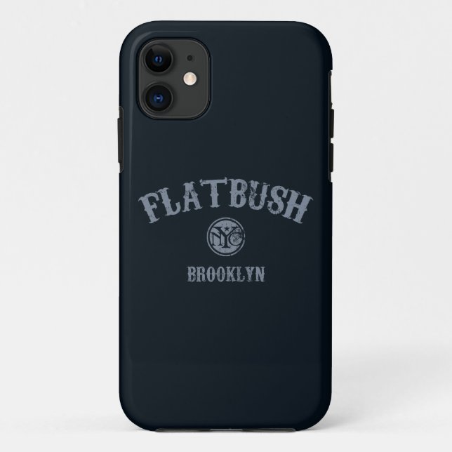 Funda De Case-Mate Para iPhone Cubierta del teléfono de Flatbush Brooklyn Nueva (Reverso)
