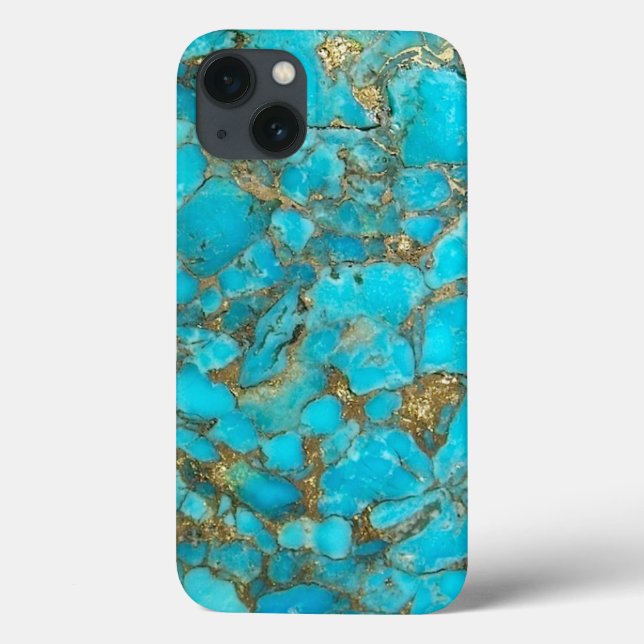 Funda De Case-Mate Para iPhone Cubierta del teléfono del modelo de la turquesa (Reverso)