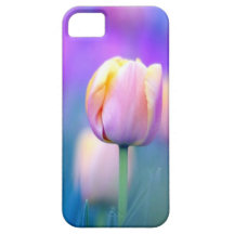 Cubierta floral del iPhone 5 del tulipán