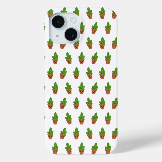 Funda De Case-Mate Para iPhone Cubierta móvil del patrón Cactus (Reverso )