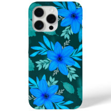 Cubierta para iPhone Blue Blossom Elegance