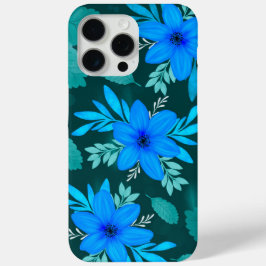 Funda Para iPhone 15 Pro Max Cubierta para iPhone Blue Blossom Elegance