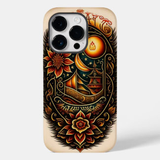 Funda Para iPhone 14 Pro De Case-Mate Cubierta para iPhone negro dorado