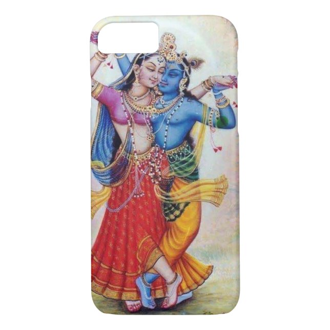 Funda De Case-Mate Para iPhone Cubierta para iPhone Radha-Krishna (Reverso)