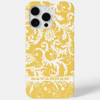 Funda Para iPhone 15 Pro Max Cubierta personalizada Damask para iPhone: elige e