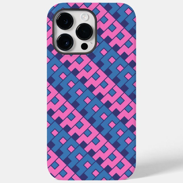 Funda De Case-Mate Para iPhone Cubierta rosa y azul (Reverso )