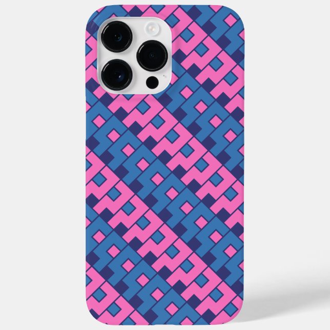 Funda De Case-Mate Para iPhone Cubierta rosa y azul (Reverso)