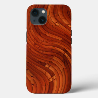 Funda Para iPhone 13 Cubierta Solar - Nudo de Pino de Madera Roja
