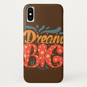 Funda Para iPhone X "Cubierta telefónica Inspiradora grande de sueño"