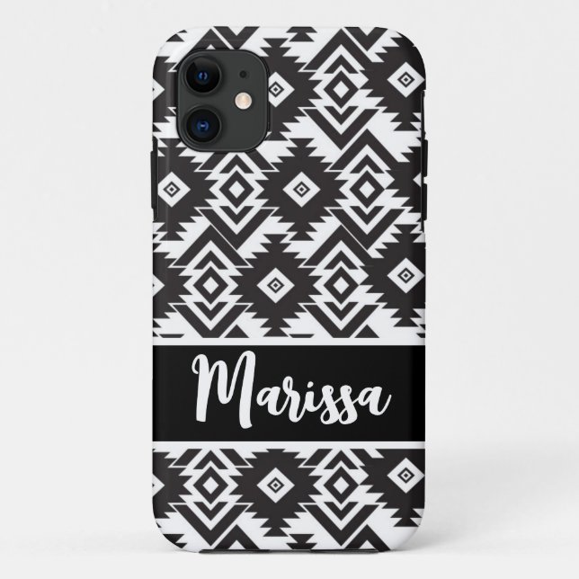 Funda De Case-Mate Para iPhone Cubierta telefónica personalizada Boho Aztec, todo (Reverso)