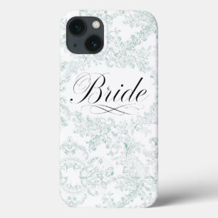 Funda Para iPhone 13 Cubierta trasera de encaje para novia - Regalo de