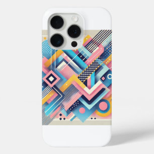Funda Para iPhone 15 Pro Cubierta vibrante para iPhone geométrico Aspecto