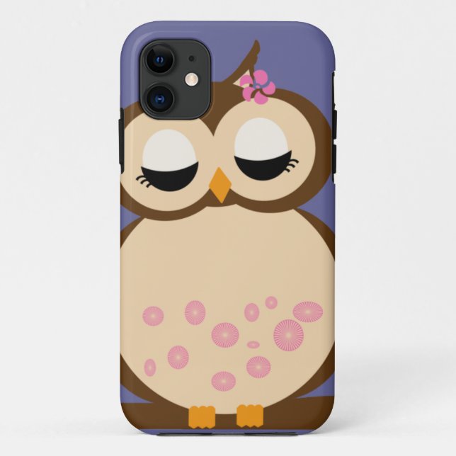 Funda De Case-Mate Para iPhone Cubiertas lindas del búho iphone5 del bebé (Reverso)