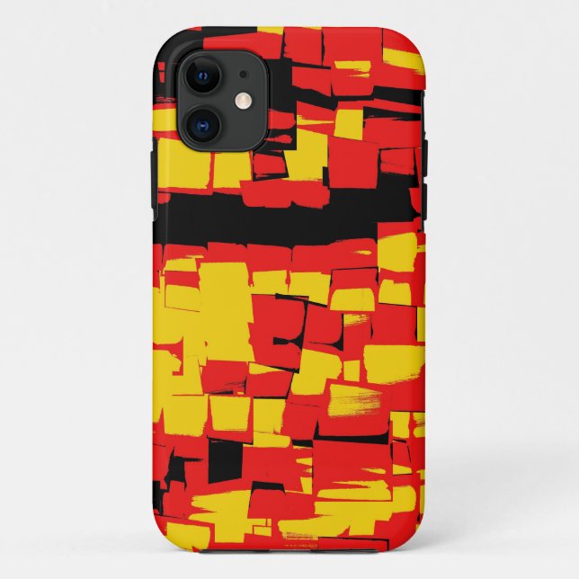 Funda De Case-Mate Para iPhone Cubismo retro moderno Art. 4 (Reverso)