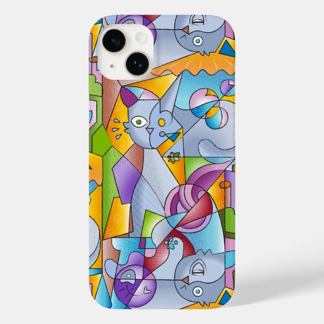 Funda De Case-Mate Para iPhone Cubist Cats - The Mininos (Reverso )