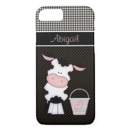 Funda Para iPhone 8/7 Cubo de vaca y leche personalizado