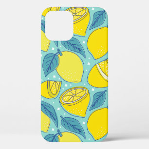 Funda Para iPhone 12 Cuchara de limón fresco de frutos tropicales sin s