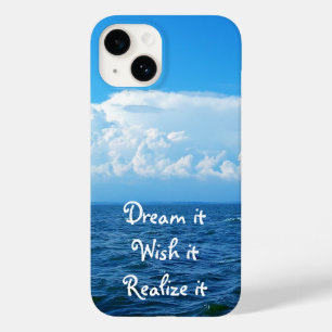 Funda Para iPhone 14 De Case-Mate Cuealalo deséalo Hazlo realidad cita diseño mar Fu