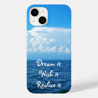 Funda Para iPhone 14 De Case-Mate Cuealalo deséalo Hazlo realidad cita diseño mar Fu