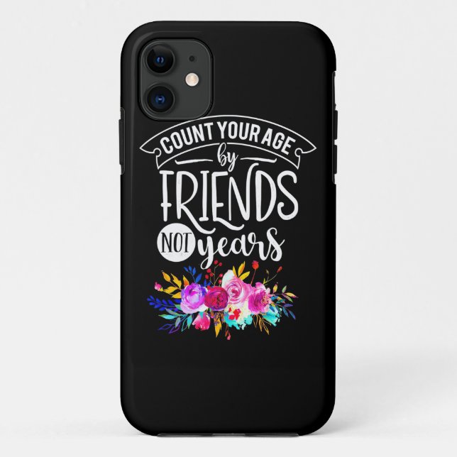 Funda De Case-Mate Para iPhone Cuenta tu edad por amigos (Reverso)