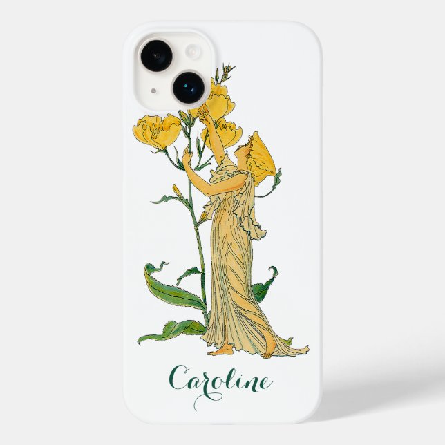 Funda De Case-Mate Para iPhone Cuento de Hadas Antiguo, Prímula Vespertina, Walte (Reverso )