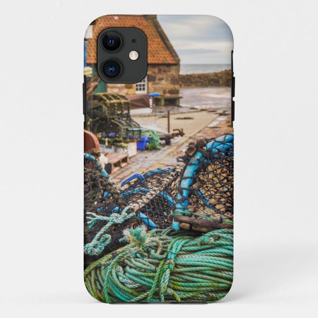 Funda De Case-Mate Para iPhone Cuerdas y potes de langosta el | Pittenweem, (Reverso)