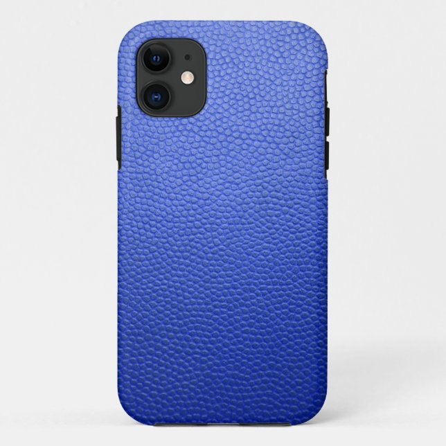 Funda De Case-Mate Para iPhone Cuero azul (Reverso)