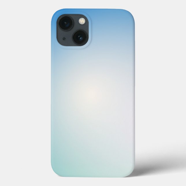 Funda De Case-Mate Para iPhone Cuero azul elegante (Reverso)