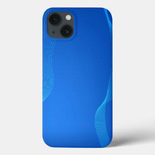 Funda Para iPhone 13 Cuero azul elegante