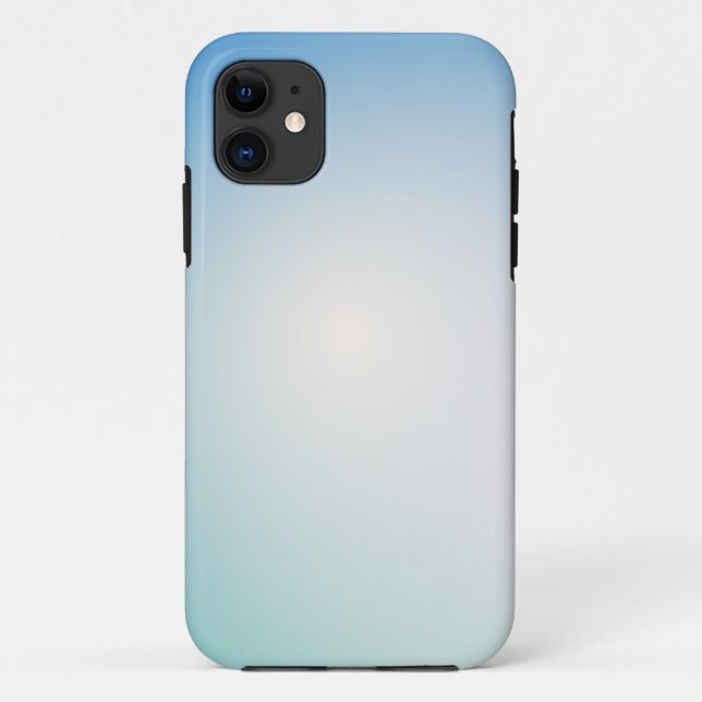 Funda De Case-Mate Para iPhone Cuero azul elegante (Reverso)