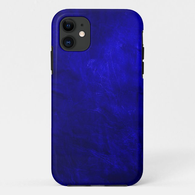 Funda De Case-Mate Para iPhone Cuero azul real (Reverso)
