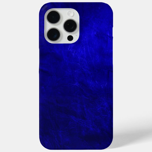 Funda De Case-Mate Para iPhone Cuero azul real (Reverso )