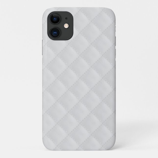 Funda De Case-Mate Para iPhone Cuero blanco doblado (Reverso)
